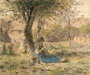 Jean-Franc Millet In the garden oil